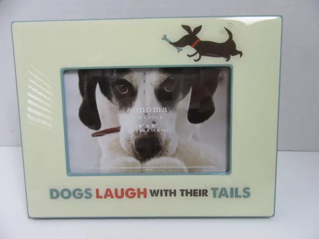 Sonoma 4x6 Acrylic Picture Frame Dachshund Dogs Laugh with Their Tails Puppy