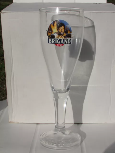 lot de 6 verres à bière Brigand 1798 33cl dans leur carton d'origine