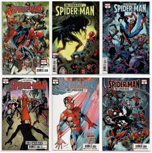 Spider-Man #1 Cover F Ramos Variant & #2 3 4 5 6 MAIN Cover SET Lot 2022 2023