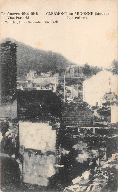 CPA - Clermont-en-Argonne les ruines