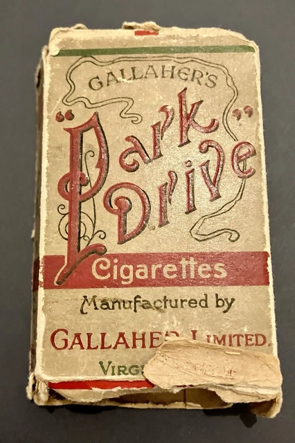 gallaghers park drive cigarettes VINTAGE GALLAHER'S PARK Drive 10 Cigarette Packet/ Box - Empty £4.97