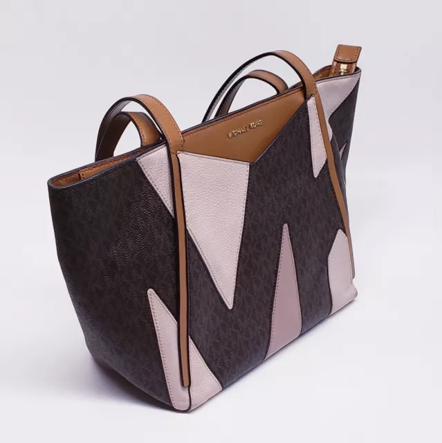 Whitney small leather and deals logo cutout tote bag