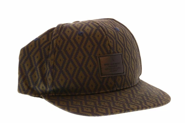 NEW NWT ASOS UNRIVALLED SUPPLY 5 Panel Hat Cap with Navy Print