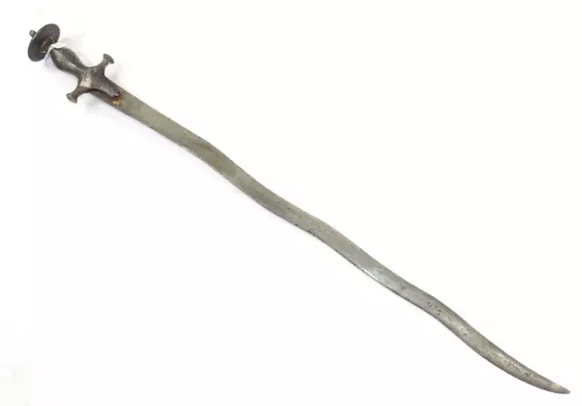Antique Sword Nagin Snake Wootz Steel Blade Handle 34 inch W 909
