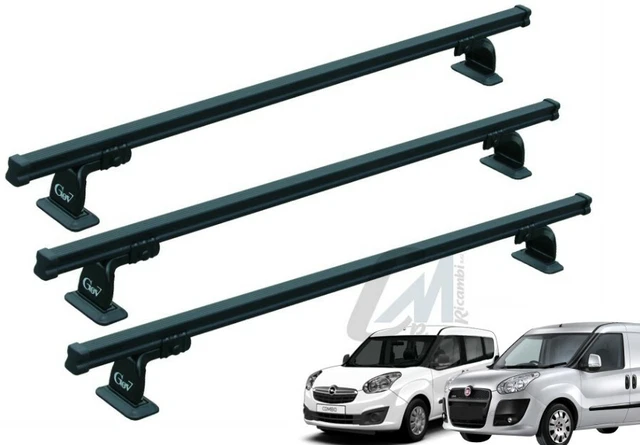 Set 3 Barre Porta Tutto GEV Per Fiat Doblò E Opel Combo - Portata 100kg, Lunghezza 150cm, Made In Italy - Foto 3