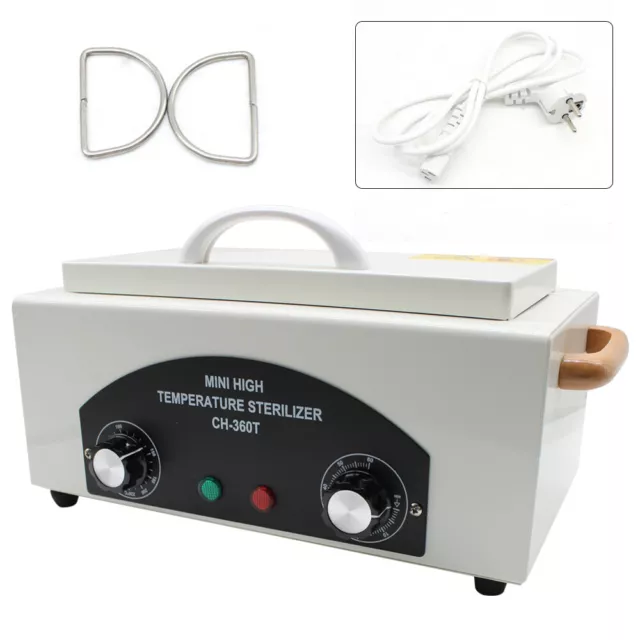 Sterilizzatore ad aria calda 300W calore secco disinfezione unghie autoclave con timer