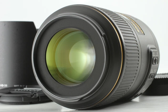 [Near MINT] Nikon AF-S Micro Nikkor 105mm F/2.8G ED VR N Prime Lens + Hood JAPAN