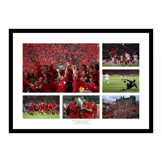 Liverpool 2005 Champions League Final Photo Memorabilia (MU6)