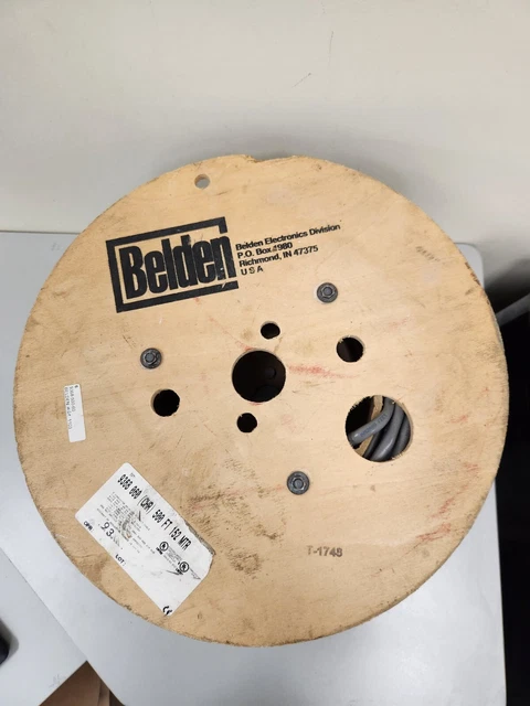 BELDEN 9368-060 (500FT) Power Cable Tape Polyvinyl Chloride 4Conductors 18AWG