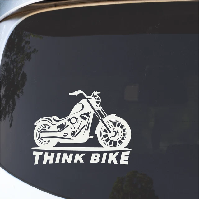 Think Bike 65mm Domed Gel Sticker – Fluorescent Orange & Black, Gloss Finish – JakeDesigns UK - View #2