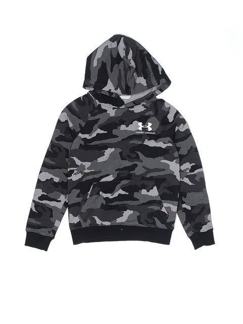 Under Armour Boys Black Pullover Hoodie S Youth