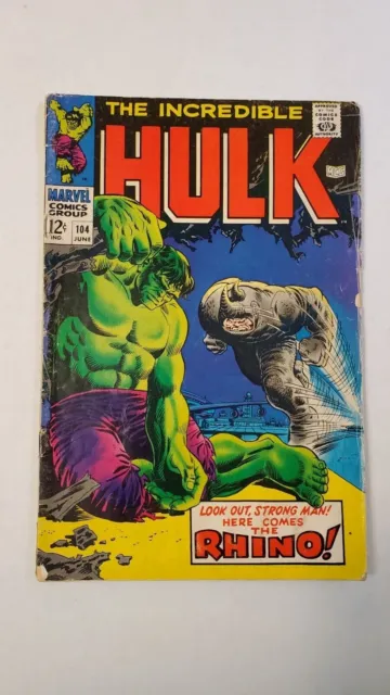 The Incredible Hulk 104 Rhino