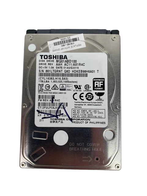 Toshiba mq01abd100h sales