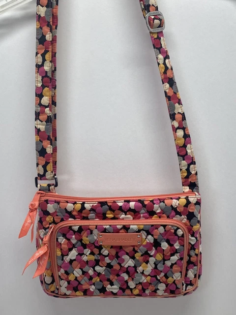 Vera Bradley Little Hipster Crossbody Bag Purse Pixie Confetti EUC