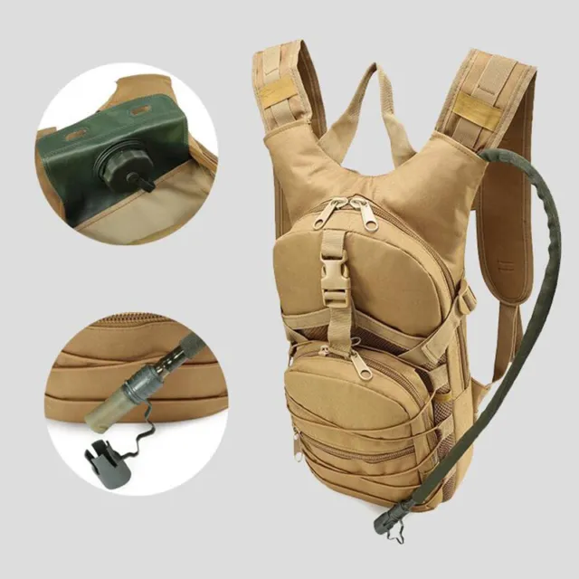 25L Tactical Water Bag Backpack Hiking Cycling Military Camping Rucksack Outdoor