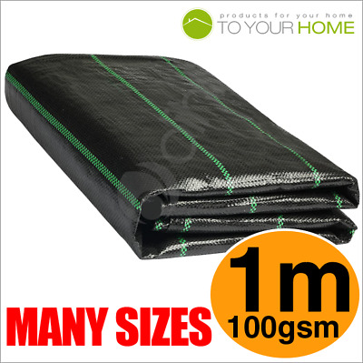 1M Wide Heavy Duty Weed Control Fabric Ground Cover Membrane Garden Landscape