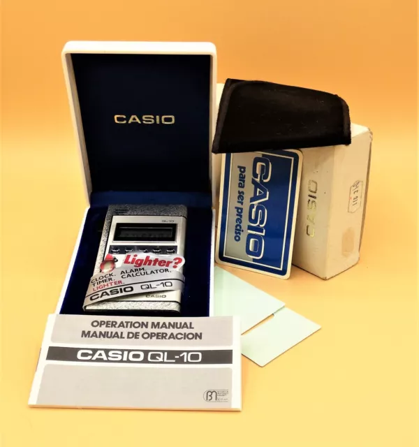 Casio QL-10: Calculadora/ Mechero Casio QL-10.