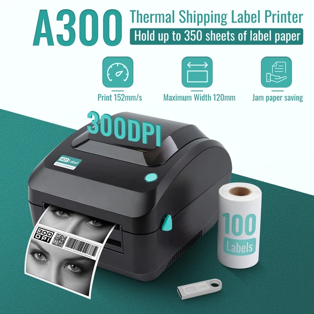 ZEBRA LP2824-Z DIRECT Thermal Barcode Label Printer W/ Power Cord