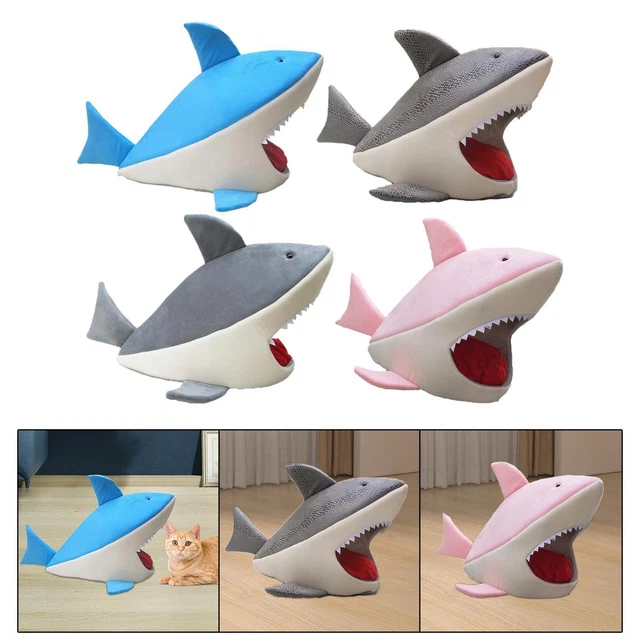 Peluche Requin-chat – Coussin Doux 50 Cm | Mignon, Fourrure Lapin, Idée Cadeau Anniversaire, Noël