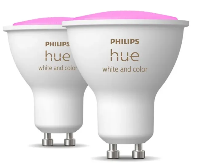 2 x Philips Hue GU10 White & Color ambiance - neeuste Version