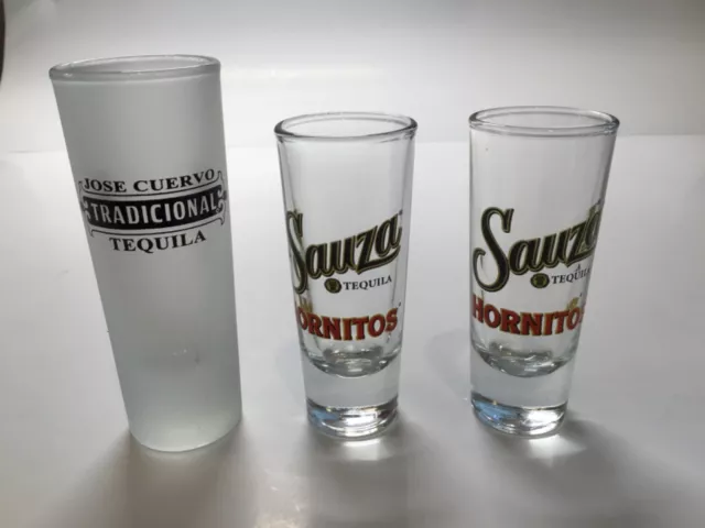 TEQUILA SHOT (SAUZA & JOSE CUERVO) Lot of 3