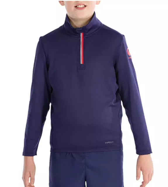 Canterbury Rugby Top Kid's (Size 8Yrs) Vapodri First layer Zip Top - New