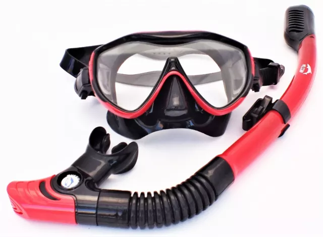 Snorkeling Diving Liquid Silicone Set WIL-DS-55R mask and dry snorkel