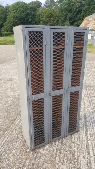 Vintage Industrial Workplace Mid Century Changing / Cloak Room Locker