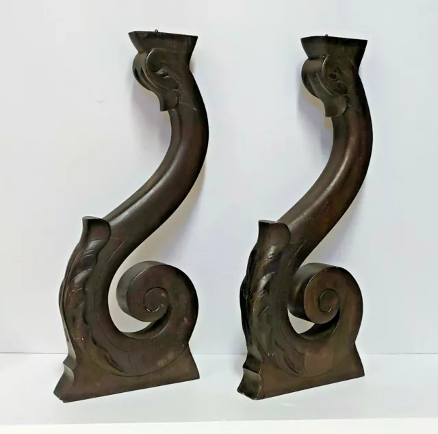 Stütze -fuß Lampe Ornament Holz Massiv Antik