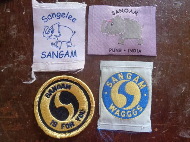 Girl Guide / Girlguiding 4 x SANGAM WORLD CENTRE Badges