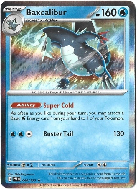 POKÉMON TCG BAXCALIBUR Scarlet & Violet - Paldea Evolved 210/193