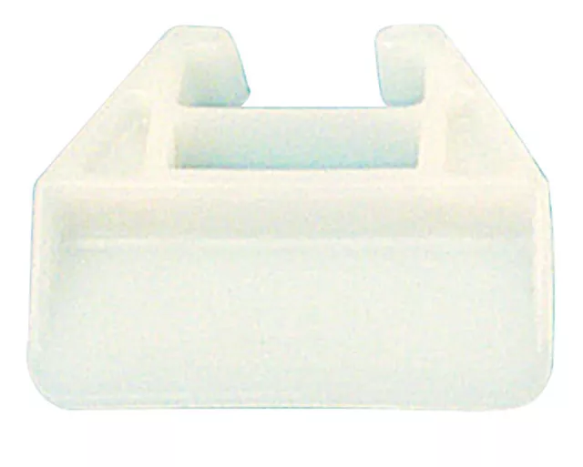 Prime-Line 1-1/8 in.   L Polyethylene Drawer Track Guide 1 pk