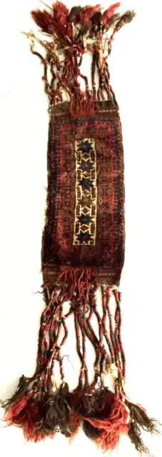 Afghan Nomaden Belutsch Antike Pferde Tierschmuck Rot Orient Teppich Baluch Rug