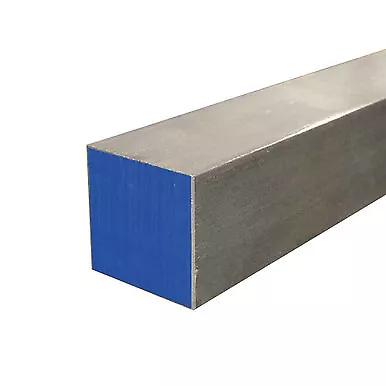 1.25" x 1.25" x 14", 304 Stainless Steel Square Bar, Cold Finished