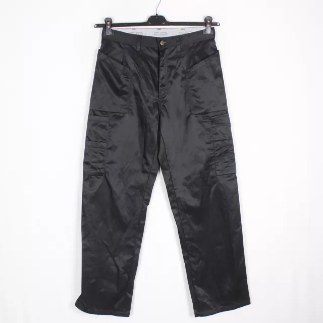 SNICKERS WORKWEAR Hombres Pantalones Militares Talla 46 (W31 L32) Negro Zip Fly