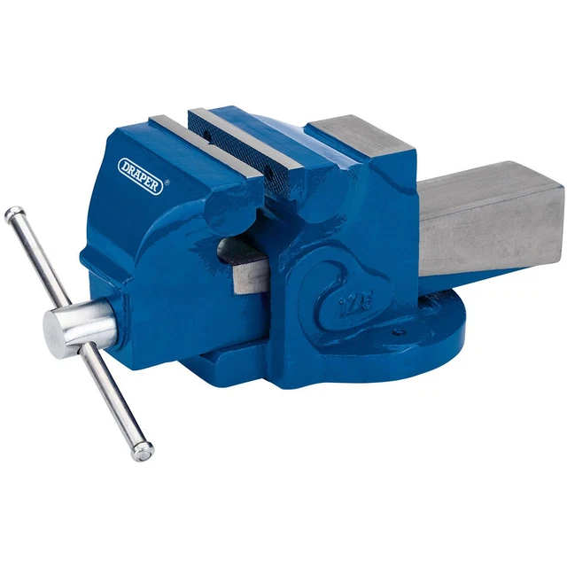 Étau D'établi DOLEX 66 - 125mm X 165mm - Bleu - Occasion Solide