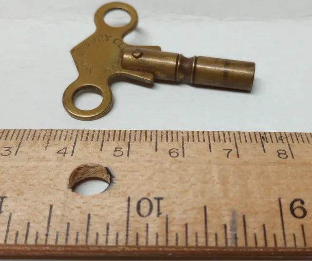 Vintage Brass Waterbury Clock Key