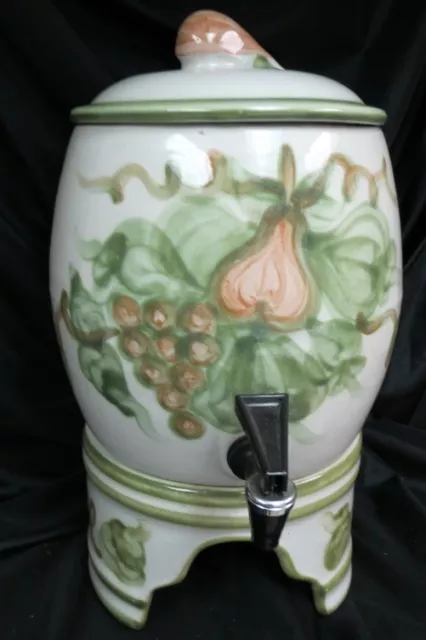 vintage 3 piece Stoneware Samovar / water jug or urn / Louisville John B Taylor