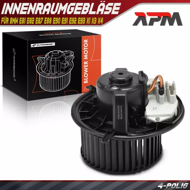 Innenraumgebläse Gebläsemotor für BMW E81 E82 E87 E88 E90 E91 E92 E93 X1 X3 X4