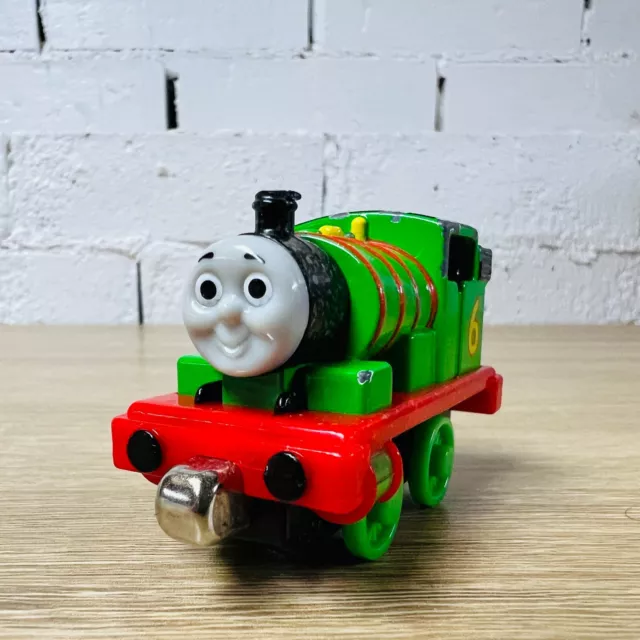 Gold Dust Covered Percy Thomas & Friends Take n Play Along Diecast Push Trains