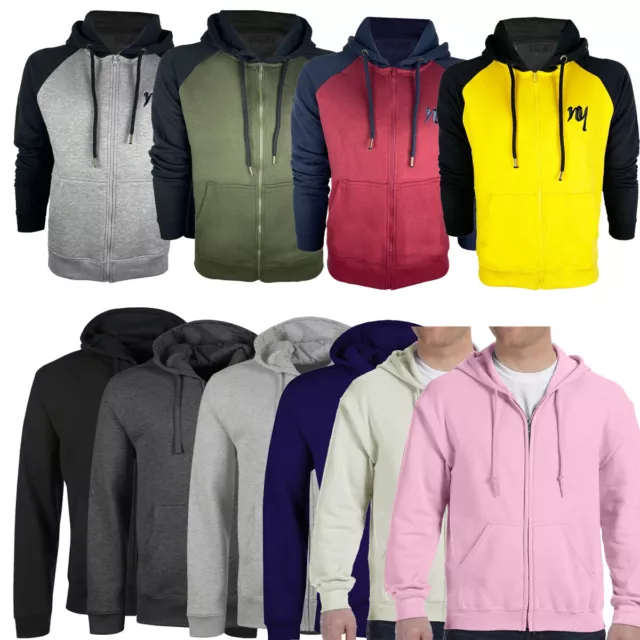 Mens Zipper Hoodie Hooded Sweatshirt Fleece Hoody  Work Designer Top