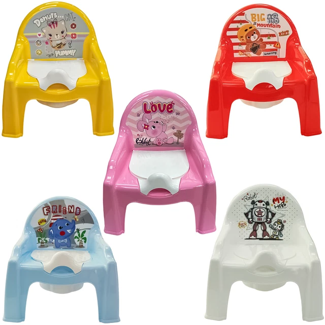 Bébé Pot de Chaise Entraînement Pots pour Garçons Filles Rose & Bleu Pastel