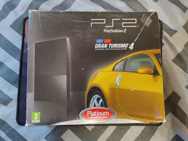 Console Sony Playstation 2 PS2 Gran Turismo 4 Slim Noir Charbon - En Boite