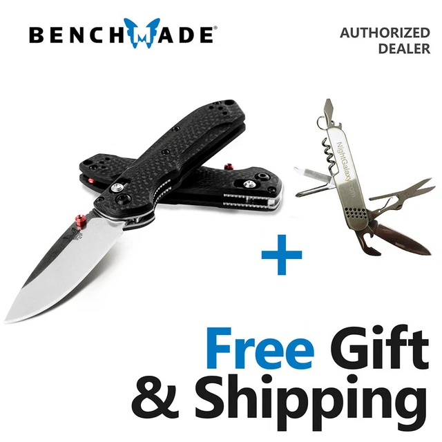 BENCHMADE MINI FREEK Knife, Premium Small Frame Folding Knife + GIFT