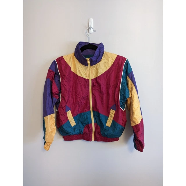 Vintage 90's Kids Colorblock Windbreaker size 10/12