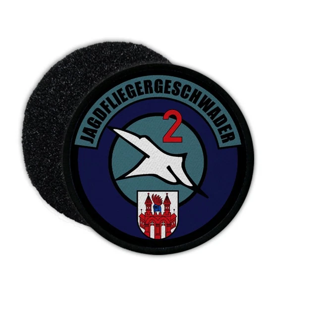 Aufnäher Patch – Jagdfliegergeschwader 2 DDR NVA 'Juri Gagarin' | 9 Cm Großer Klettpatch Für Jacke, Uniform Oder Cap