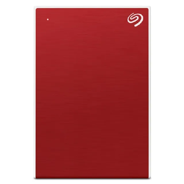 O-Seagate 1TB One Touch External Portable HDD with Password Protection - Red