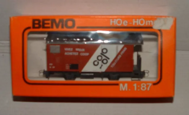 Bemo 2274 327 gedeckter Güterwagen MOB GK 507 "Coop" H0e / H0m #X-88-19