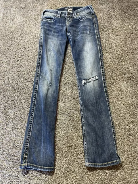 Silver Jeans Women’s Size 25 X 32 McKenzie Slim Bootcut Denim Jeans Pants
