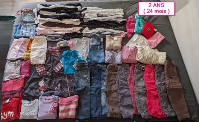 Lot vêtements 24 mois fille, habits fille 2 ans